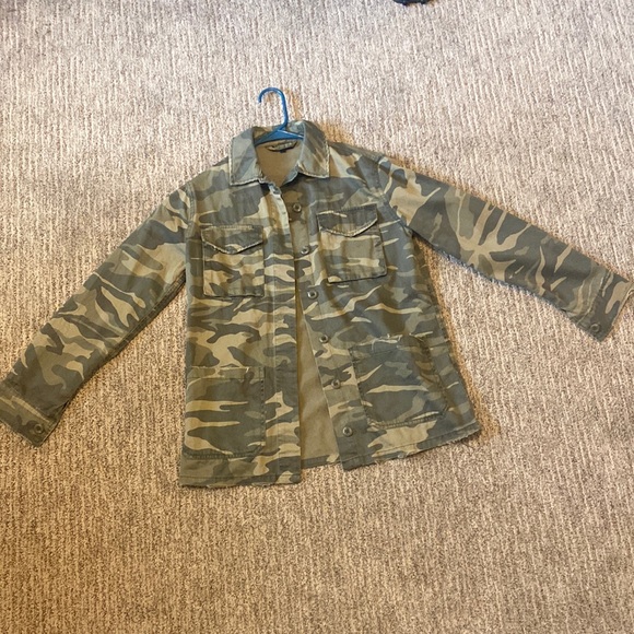 TopShop Camo jacket/button down US 2 EUR 34 - Picture 2 of 2